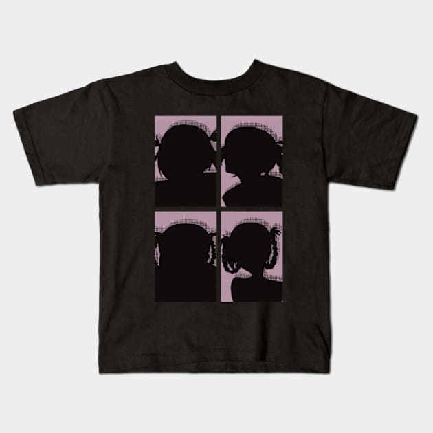 Call of the Night or Yofukashi no Uta Anime Characters Nazuna Nanakusa in Cool 4 Panels Pop Art Style Kids T-Shirt by Animangapoi